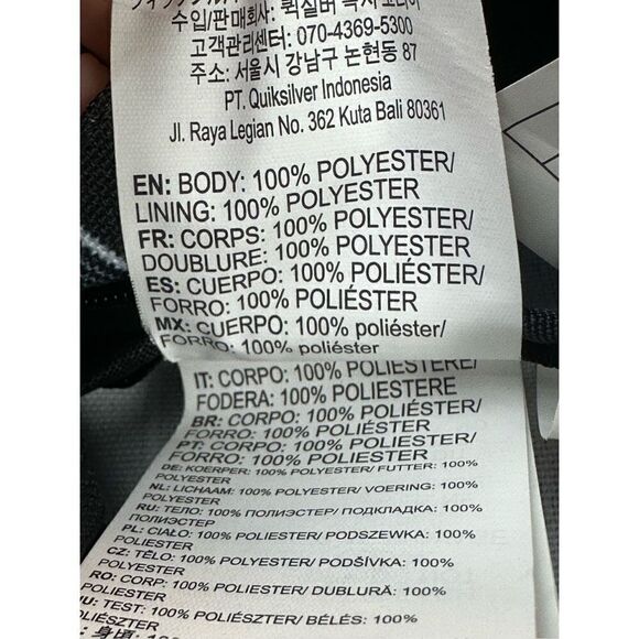 Roxy Sugar Baby Double Striped Blue Canvas Backpack Back Pack - Picture 11 of 12